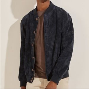GUESS GENUINE SUEDE BOMBER JACKET